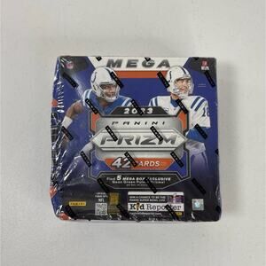 2023 Panini Prizm NFL Football Mega Box Neon Green Pulsar Factory Seal 42 Cards